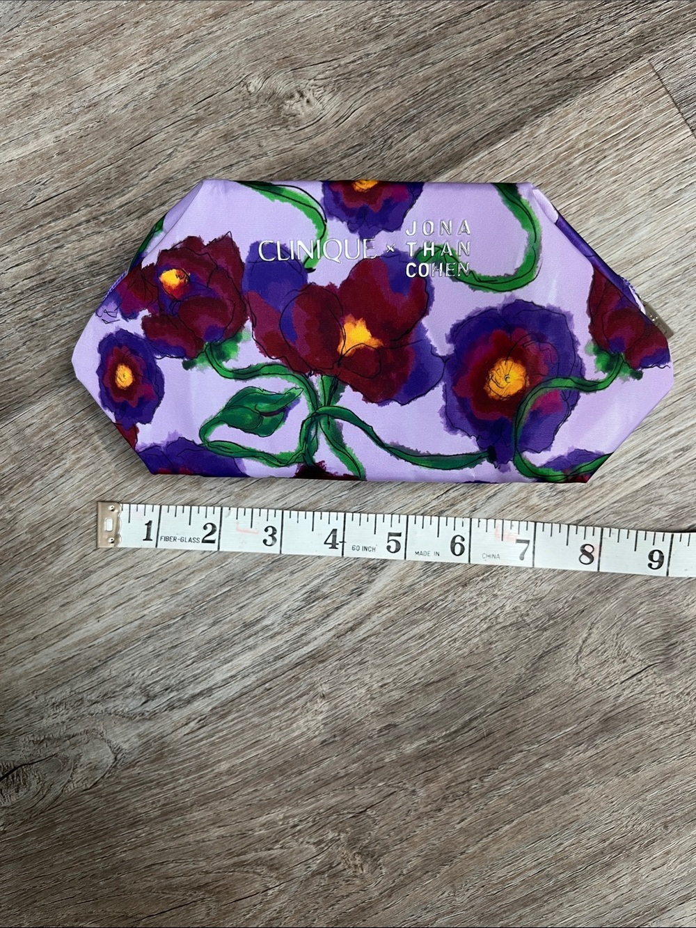 Clinique Lavender Floral Zip Cosmetic Pouch - Picture 5 of 5